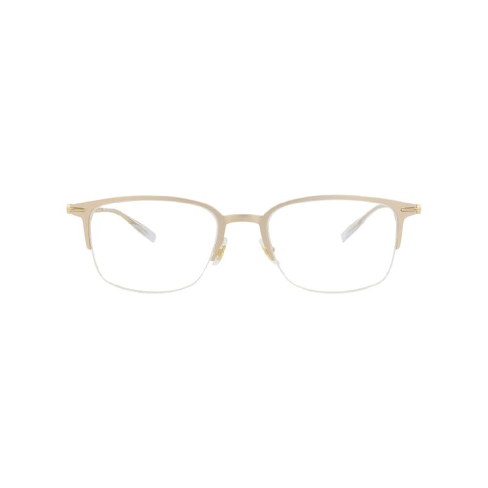 Montblanc Square-Frame Alluminium Optical Frames Gold Mens